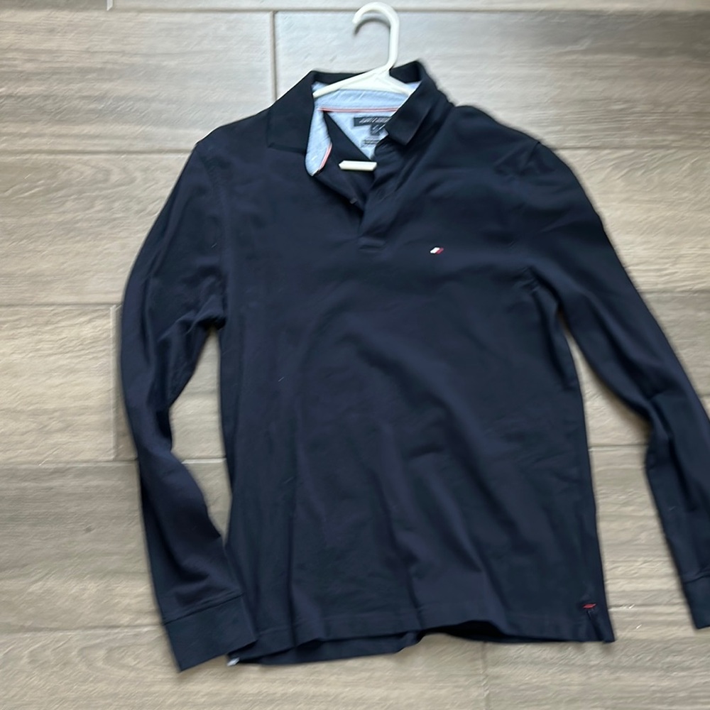 Tommy Hilfiger Black Long Sleeve Polo Shirt
Sk41